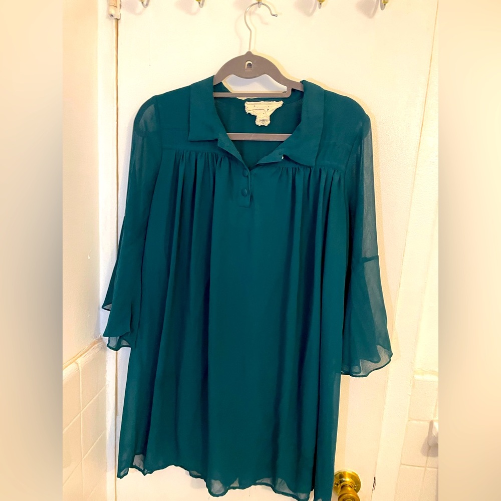 Coincidence & Chance large blouse in jade green